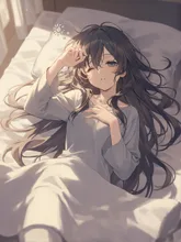 ねむい〜🥱 — もちさんのAIイラスト