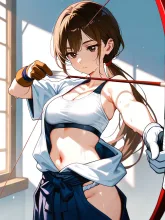 弓道部の彼女·凛と引き絞る、一瞬の美 の投稿作品