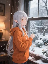 初雪だ