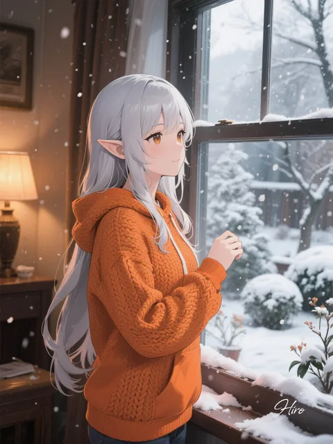 初雪だ