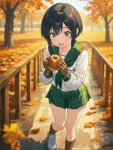 わぁ、大っきい栗だ〜