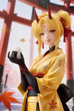 お団子ツインテールの鬼っ娘…舌だ出しフィギュア…黄