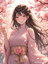 梅の花の乙女♡凛 — mamamiさんのAIイラスト