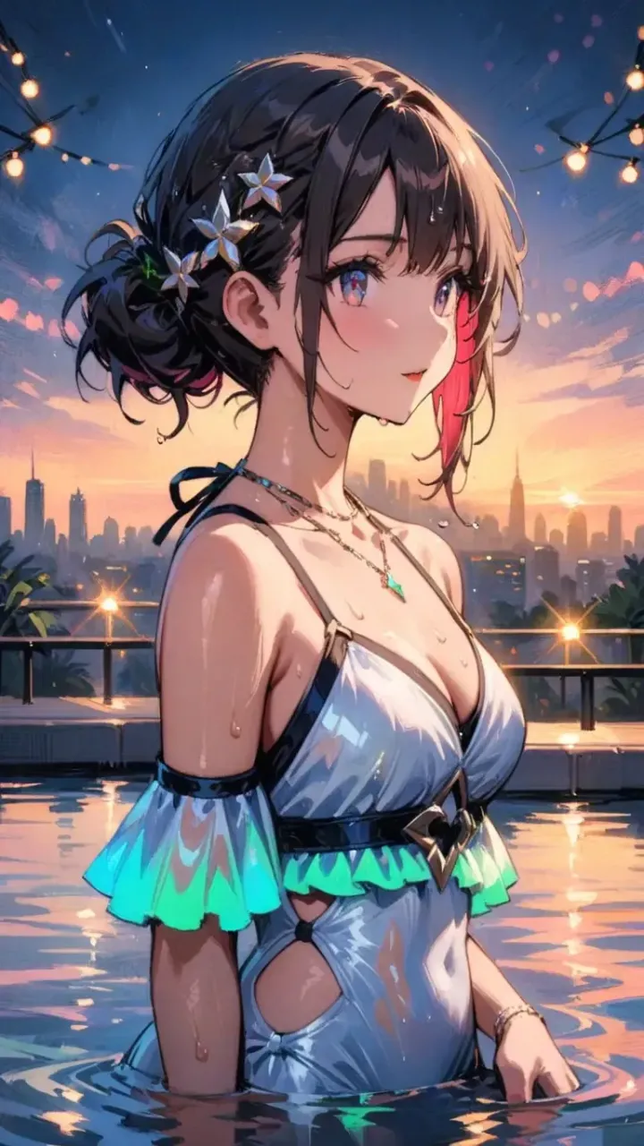 E　泡沫のネオンブルー