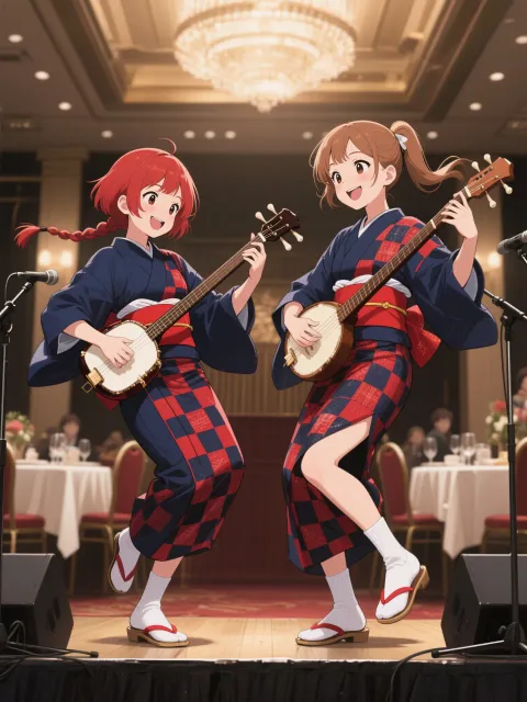 双子と三味線