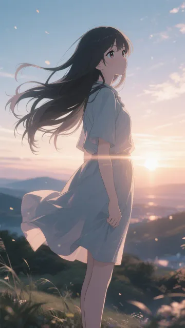 A person waiting for dawn - 夜明けを待つ人