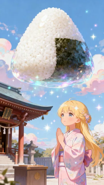 おにぎりがたくさん食べられますように🍙✨