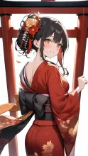 E　ふわり、単衣の肩