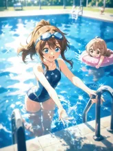 泳ぐ練習 — 水中イラストのAIイラスト|SUPPART