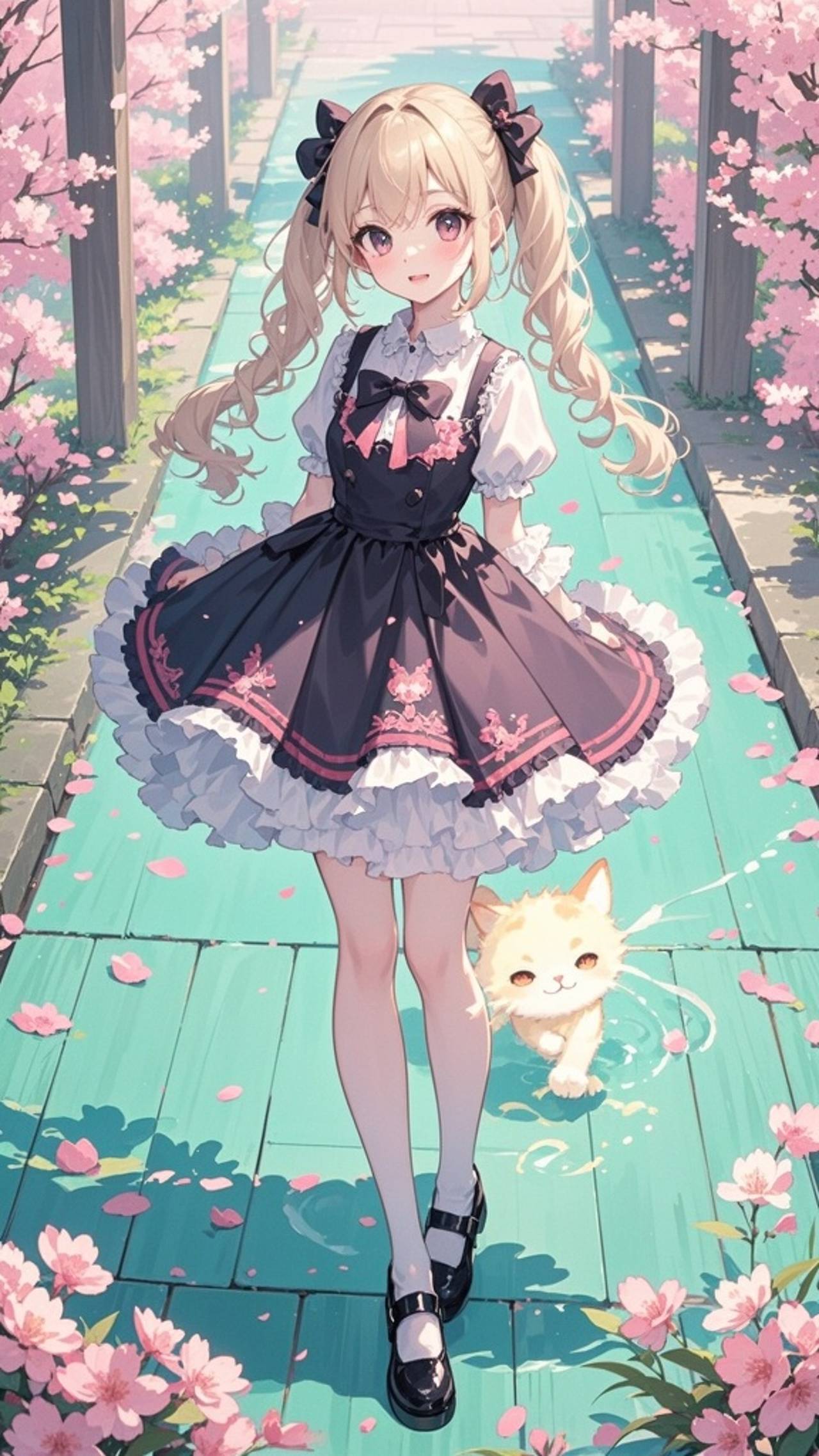 "Blossomlit Tiptoes & the Glowing Cat Doll"