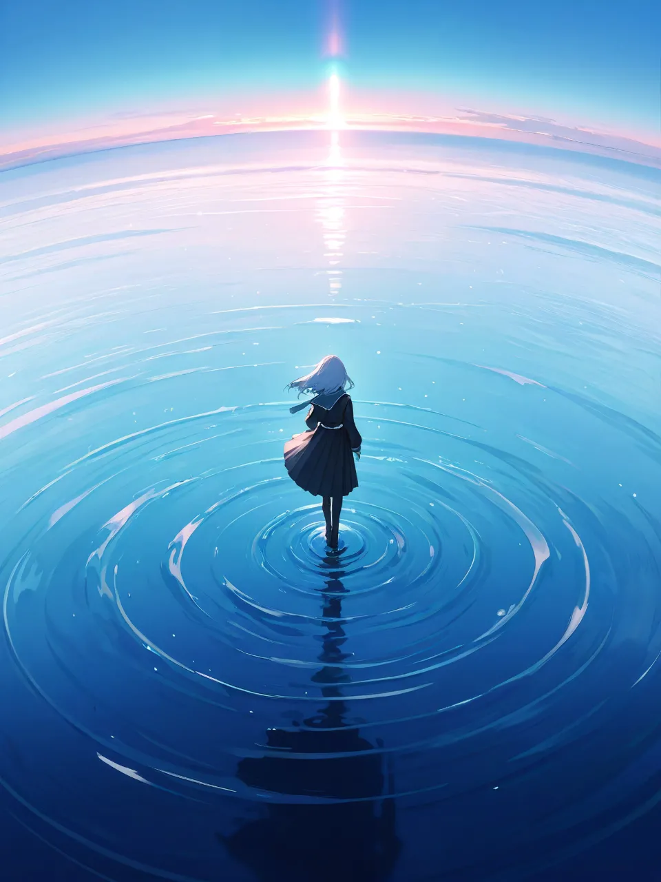 海とキラキラ