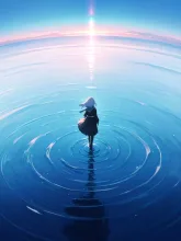 海とキラキラ