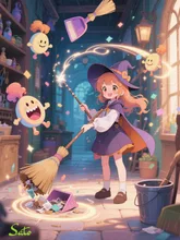 魔法で大掃除
