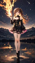 炎使いの女の子