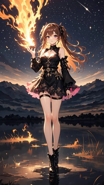 炎使いの女の子