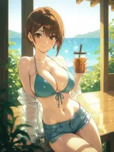冷たい麦茶の食卓·初夏チャレンジ の投稿作品