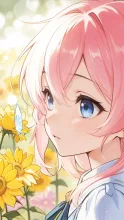 涼風の向日葵畑・妖精