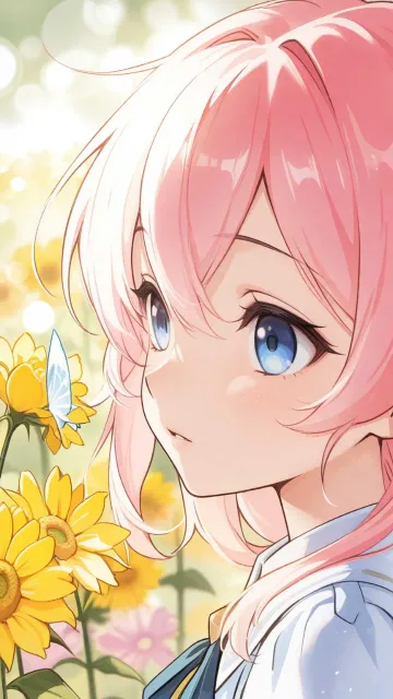 涼風の向日葵畑・妖精