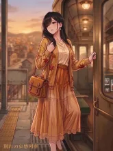 別れの哀愁列車 — 赤井 蹄さんのAIイラスト