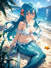 『砂浜のマーメイド・パニック！ 〜秘密のコスプレは潮風に乗って〜』