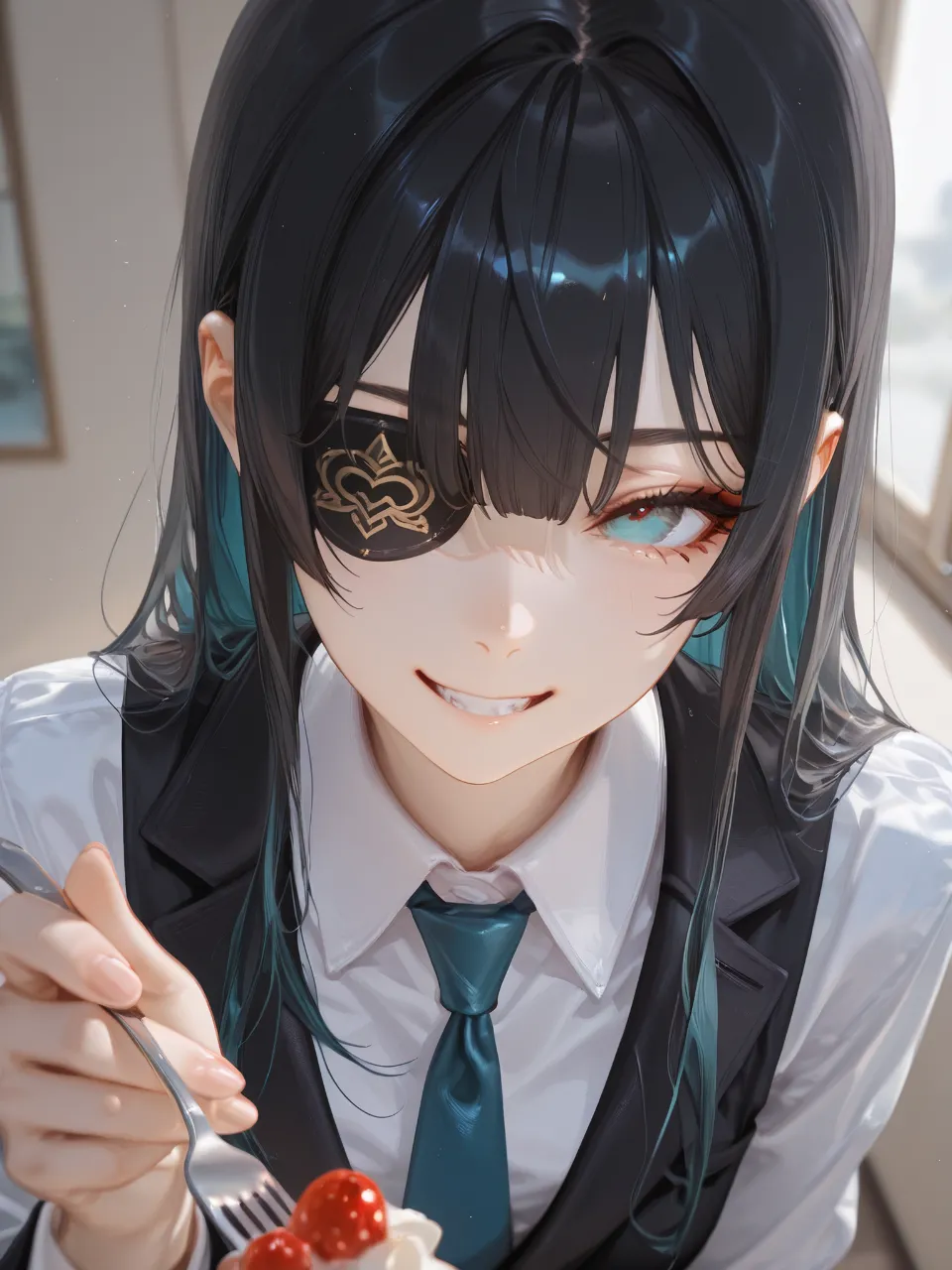 春の晴れ空, イラスト, アニメ風
