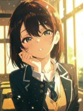 学校の先輩と2人きり — ひまじんさんのAIイラスト