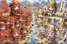 きのこたけのこ合戦　中間発表　きのこ2.5 vs 3.5 たけのこ