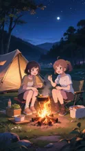 女子キャンプ — ta_kiさんのAIイラスト