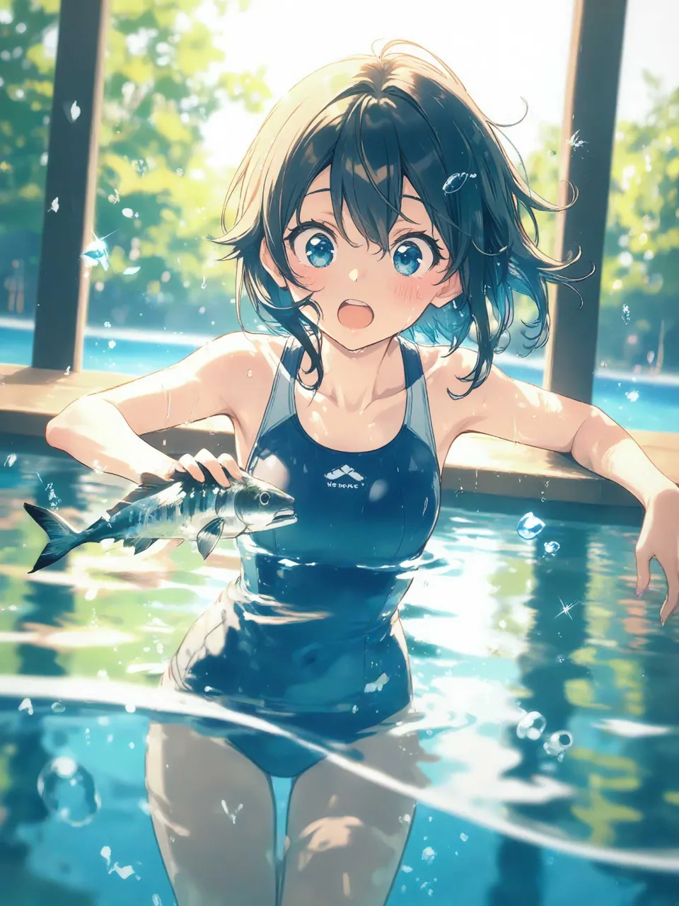 魚といっしょ