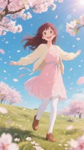 桜の丘の春日和