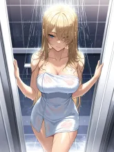 一緒に浴びる❓ — みつさんのAIイラスト