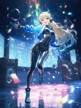 クラブの夜のDJ·ネオン輝くDJブース の投稿作品