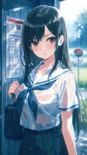 彼女と暮れの通雨