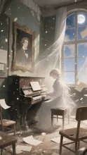 廃校の音楽室·今宵チャレンジ の投稿作品