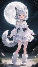 私、《ミレル》って言います、皆さんよろしく — 狼娘・狼耳のAIイラスト|SUPPART
