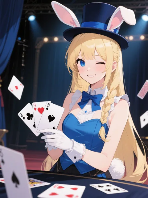 1 girl、blonde、blue eyes - 画像生成チャレンジ