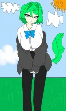 俺の描いたイラストほぼそのまま投稿したンゴ　元々翼あったのに消えてたw