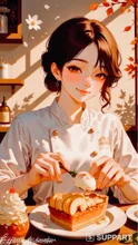 Finish with ice cream topping