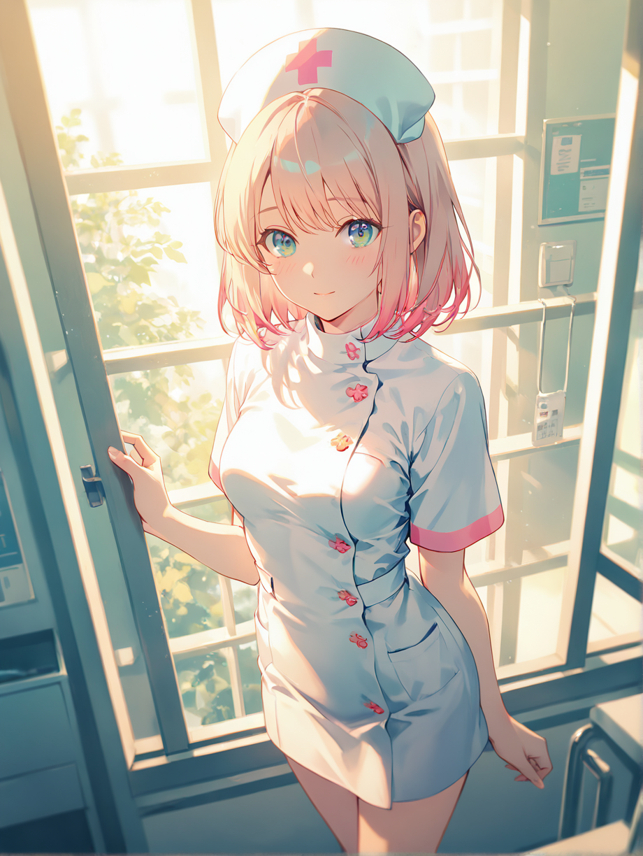窓際のナースさん。
