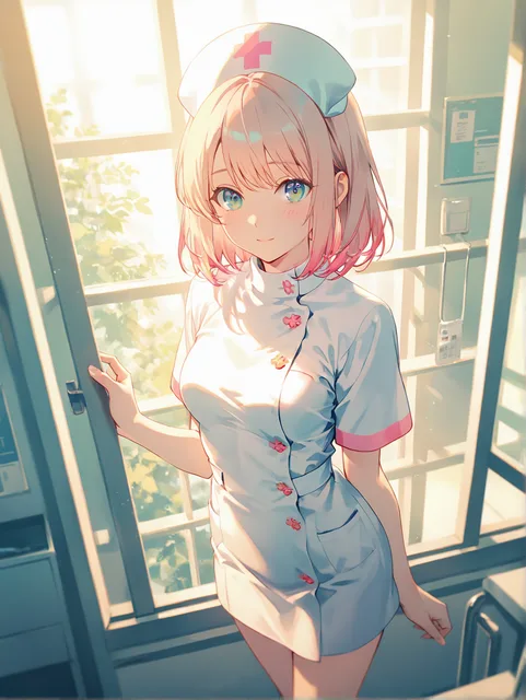 窓際のナースさん。
