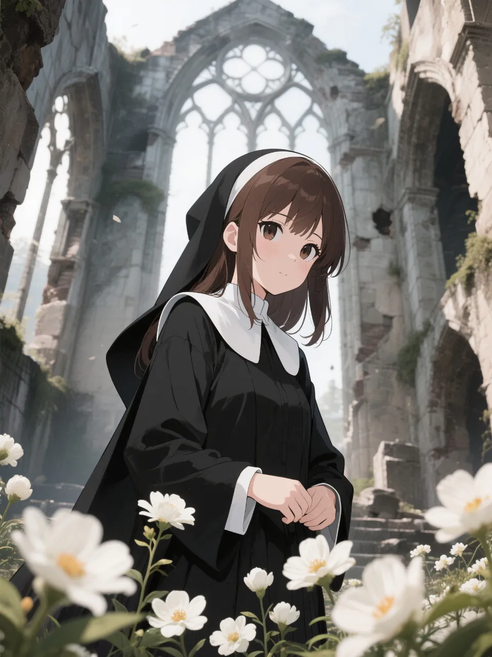廃墟に咲く花
