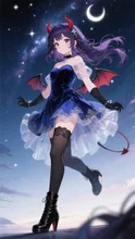 星空ナイトドレス小悪魔