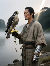 鷹匠の朝