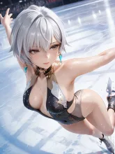 華麗に舞うフィギュアスケーター