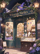 魔法使いの宝石ショップ — 東雲クウガさんのAIイラスト