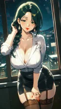 残業明けのOL·深夜オフィスの色気 の投稿作品