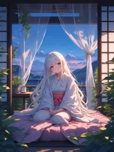 蚊帳のある部屋