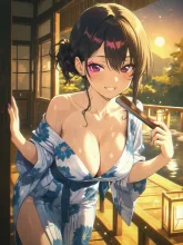 湯上がりの浴衣美人·温泉宿の夜 の投稿作品