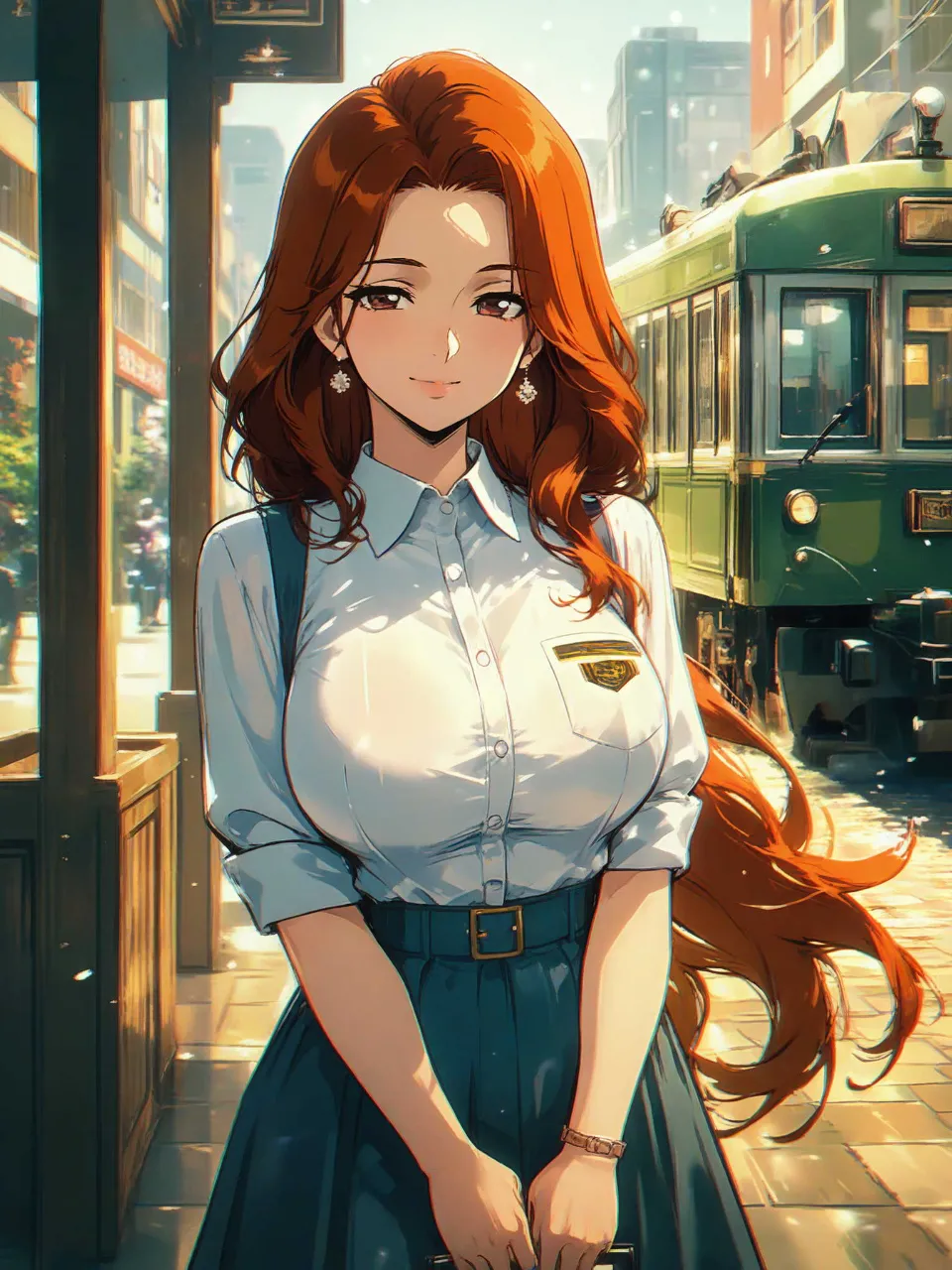 レトロな女性