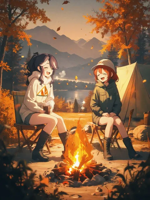 湖畔キャンプ🏕️
